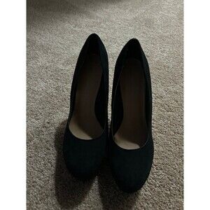Lauren Conrad Black Stiletto Suede Heels - Size 7